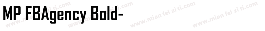 MP FBAgency Bold字体转换